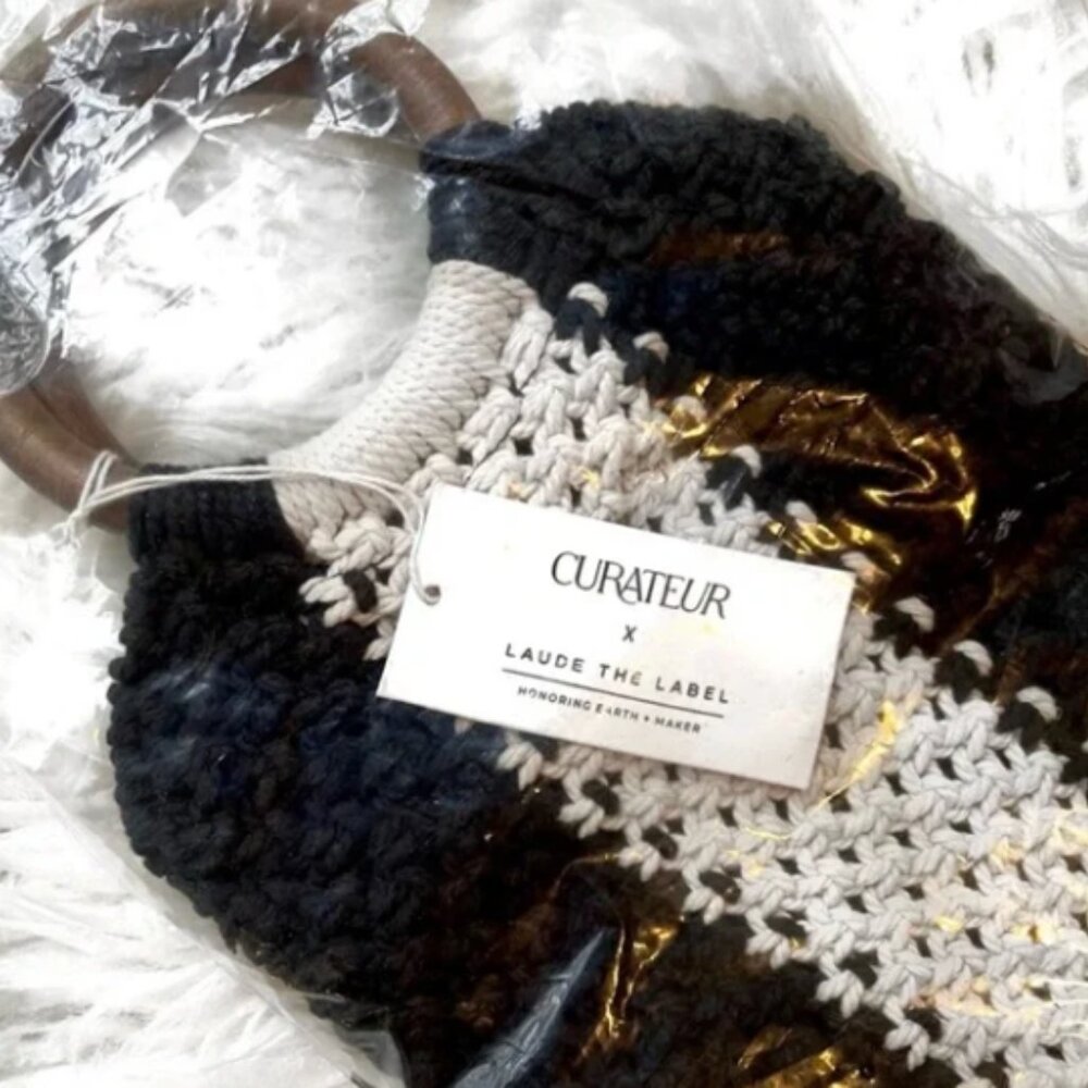 NWT Curateur x LAUDE THE LABEL Gabby Mini Macrame Bag - Picture 11 of 11
